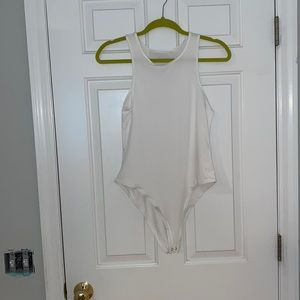 White bodysuit w/ tags size large